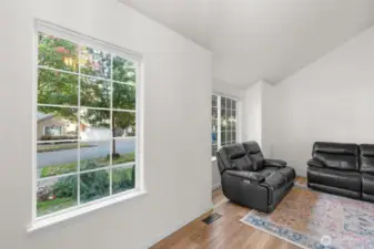Large windows to let in natural light