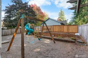 Park-like backyard