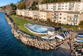 The outdoor pool is getting a big refresh and should be ready for the summer heat