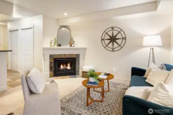 The charming layout includes a electric fireplace absolutely ideal for ambiance.