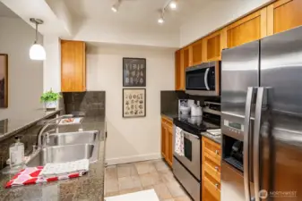 Charming Galley Style Kitchen!