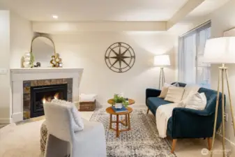 This spacious Studio is ready for you to enjoy with an electric fireplace for ambiance.