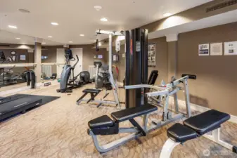 Who needs a gym membership with this great gym in your building?
