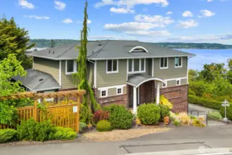 Perched high above the downtown area