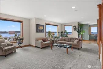 Large living space with views!