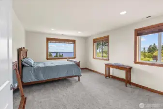 3rd bedroom upstairs. Great northern view from here!