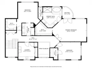 Upper Floor, bedrooms, laundry