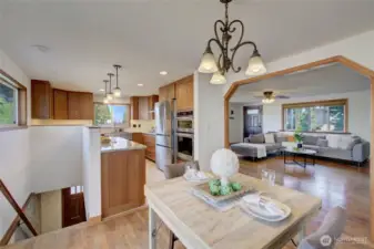 Stairwell to the lower level