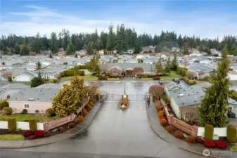 Gated entry into Harvest Gate