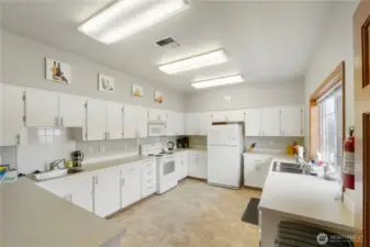 full kitchen in community center