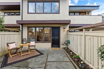 Huge patio out front for sunrise and out back for sunsets