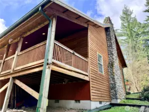 Back-side of the home.