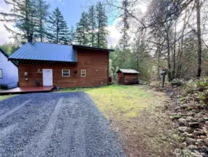 Back at the front of the home.