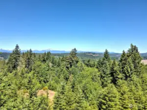 Drone overview above the lot