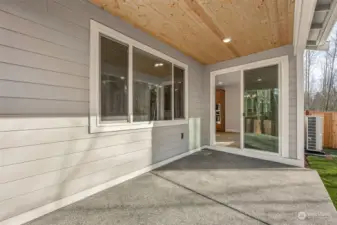 Covered Patio off Dining in Rear Yard