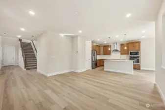 Kitchen and entry from great room