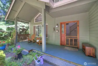 Covered front porch