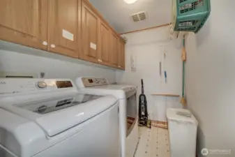 Upstairs laundry room