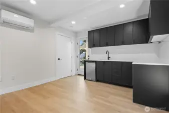 Lower Level Living Room & Kitchenette