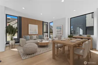 Main Floor Living Area *Photo has been virtually staged