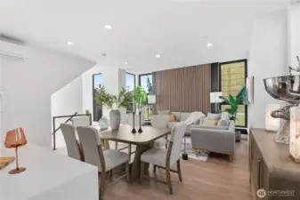 Main Floor Living & Dining Area