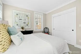 Storage is abundant throughout the home, with generous closet space in every room to keep everything neat and tidy.
