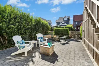 After a day at the beach, unwind by the fire and enjoy a few s'mores under the stars. A fully fenced backyard provides peace of mind, keeping pets and little ones safe - so you can relax and enjoy your time here.
