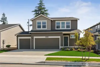 3 car garage Ballard plan offers 2535 sq. ft. with 5 bedroom and loft area. Pictures are for representation only colors and options will vary. Visit sales office for details.