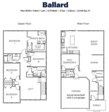 Ballard Marketing Floorplan - for representation purposes only.
