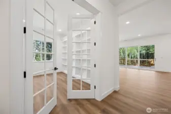 Office with French Doors*This photo is of another home. Features and finishes may vary.