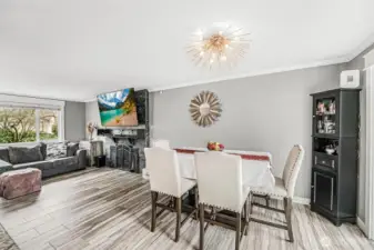 New baseboard trim and crown molding expertly finished to add architectural elegance and value.