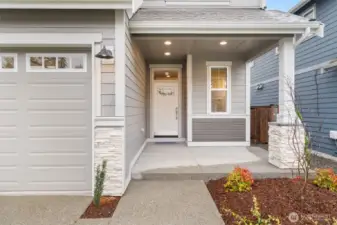 Covered front porch.