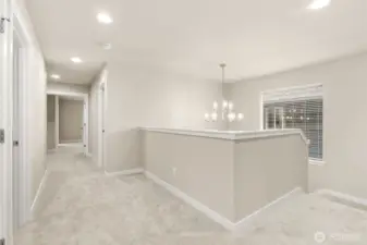 Spacious landing off the stairs