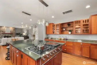 Chef stovetop with large griddle