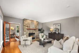 Family room leads to massive bonus room