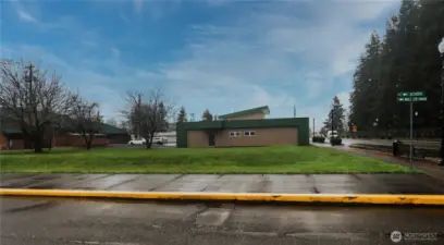 Side of lot (from C Street)