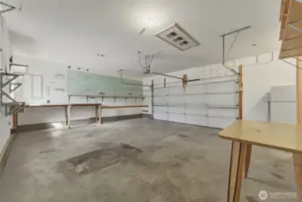 Garage with Multiple Work Stations