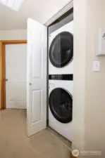 Washer and Dryer Closet upstairs