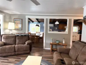 As you can see this home has room for comfortable furniture.