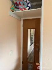 A surprise behind the door...