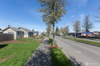 View down S. Sequim Ave.