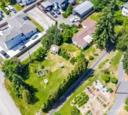 Aerial view of entire property
