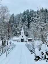 Church In The Winter Time