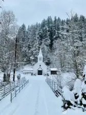 Church In The Winter Time