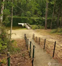 1 of 2 docks and boat launches. The other is straight across. This is   a stones throw away.