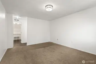 Spacious primary bedroom