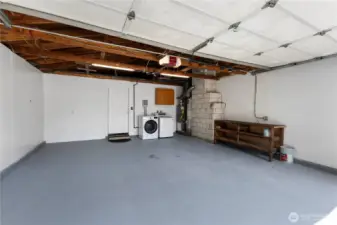The garage was just sheetrocked, painted and flooring painted, Gas furnace is newer, was replaced in March of '22