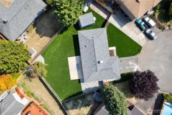 Look at all that lush green sod- just for you! This larger than average lot offers possible options for growth!