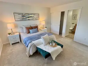Master with doorway to master bath