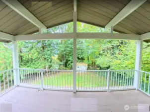 Vaulted Covered  Deck